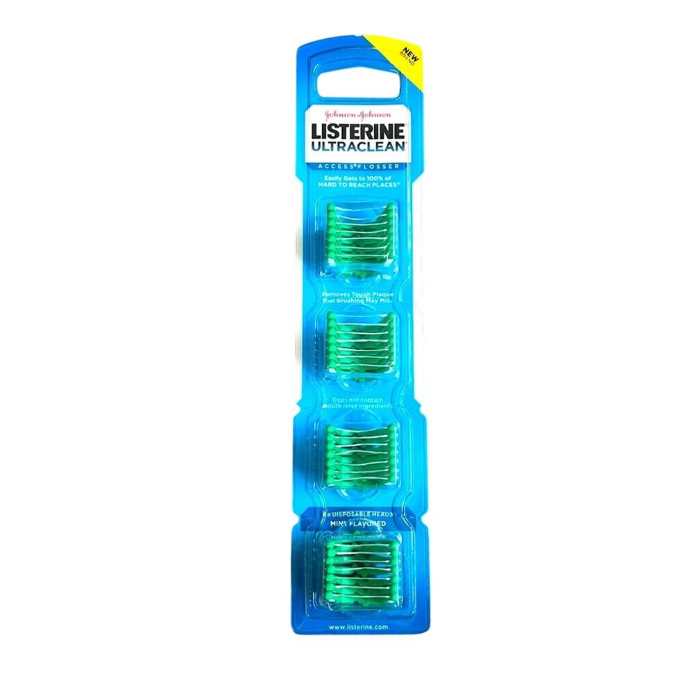 NIB Listerine Ultraclean Access Flosser Refill Pack 28 pack